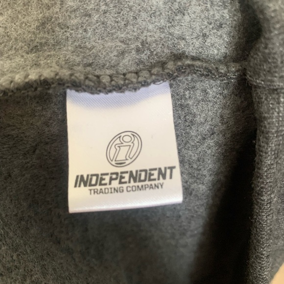 INDEPENDENT Mens Pullover Gray Sz S Skateboarding - Picture 6 of 8